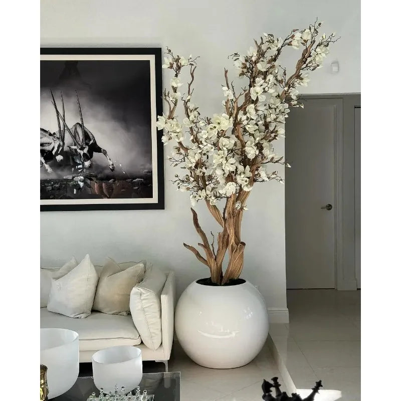 The Latest Hot Sale Custom Pink White Artificial Cherry Tree Home Interior Decoration