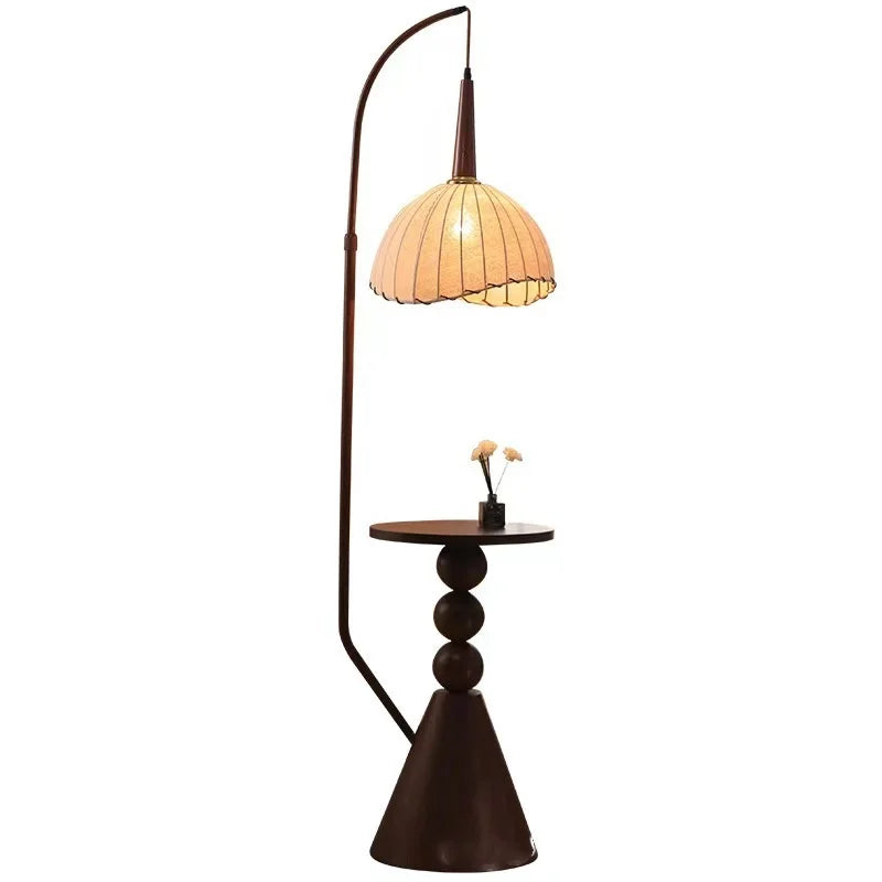 Living Room Floor Lamp French Antique Style Wabi Sabi Style Explosive Fire New Chinese Retro Bedside Lamp Shelf Light 2024 New