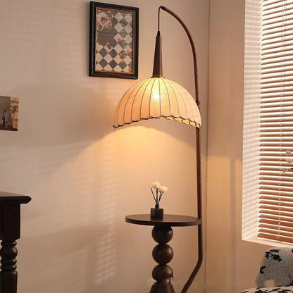 Living Room Floor Lamp French Antique Style Wabi Sabi Style Explosive Fire New Chinese Retro Bedside Lamp Shelf Light 2024 New