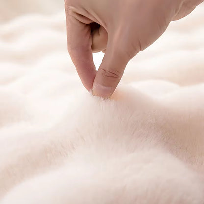 Nordic Soft Fluffy Faux Fur Living Room Area Rug No-Shedding Plush Rugs for Bedroom Sofa Cushion Bedside Floor Mat Room Decor